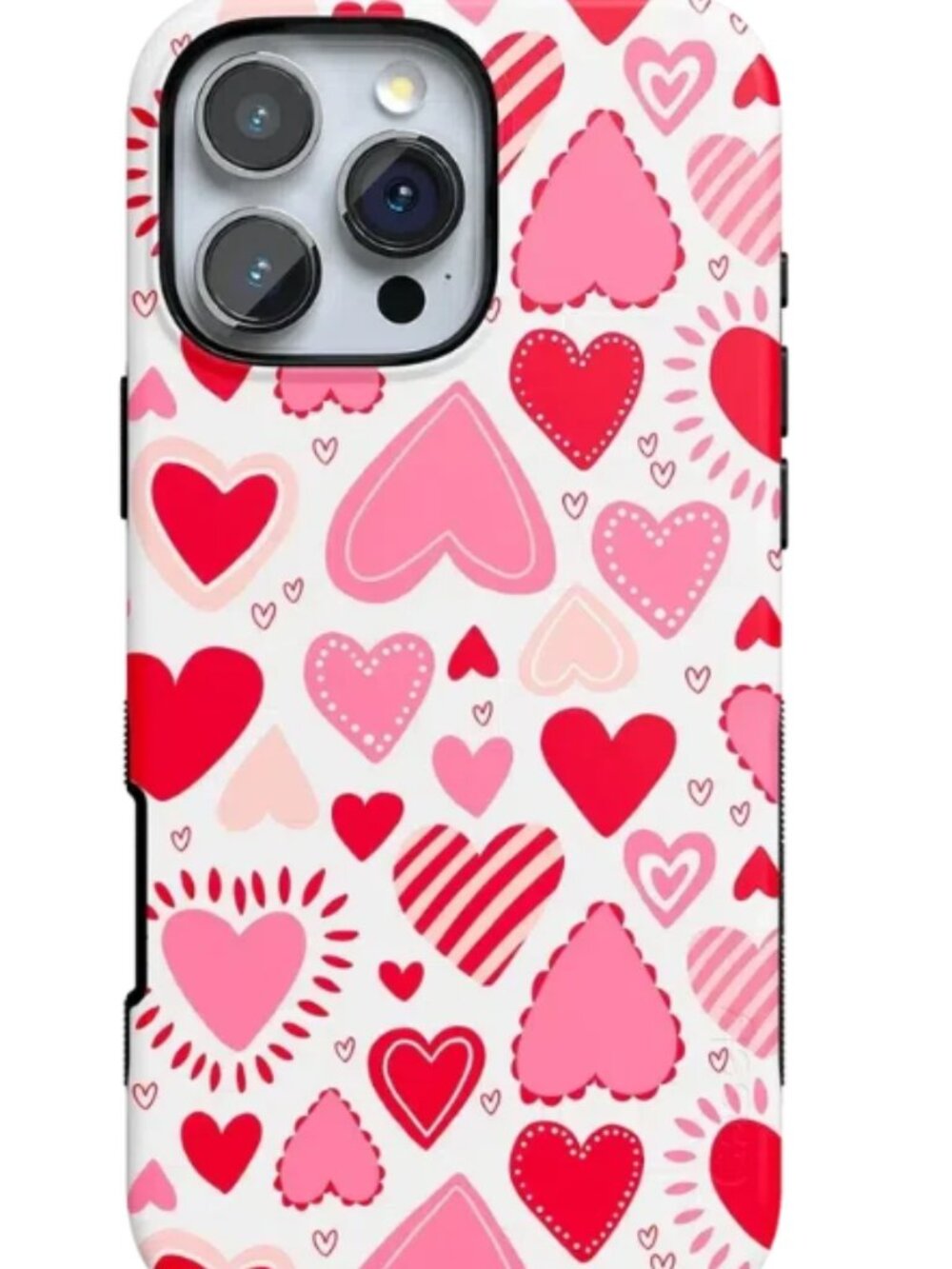 iPhone 16 Pro Love Struck Heart Stickers Case by Casely